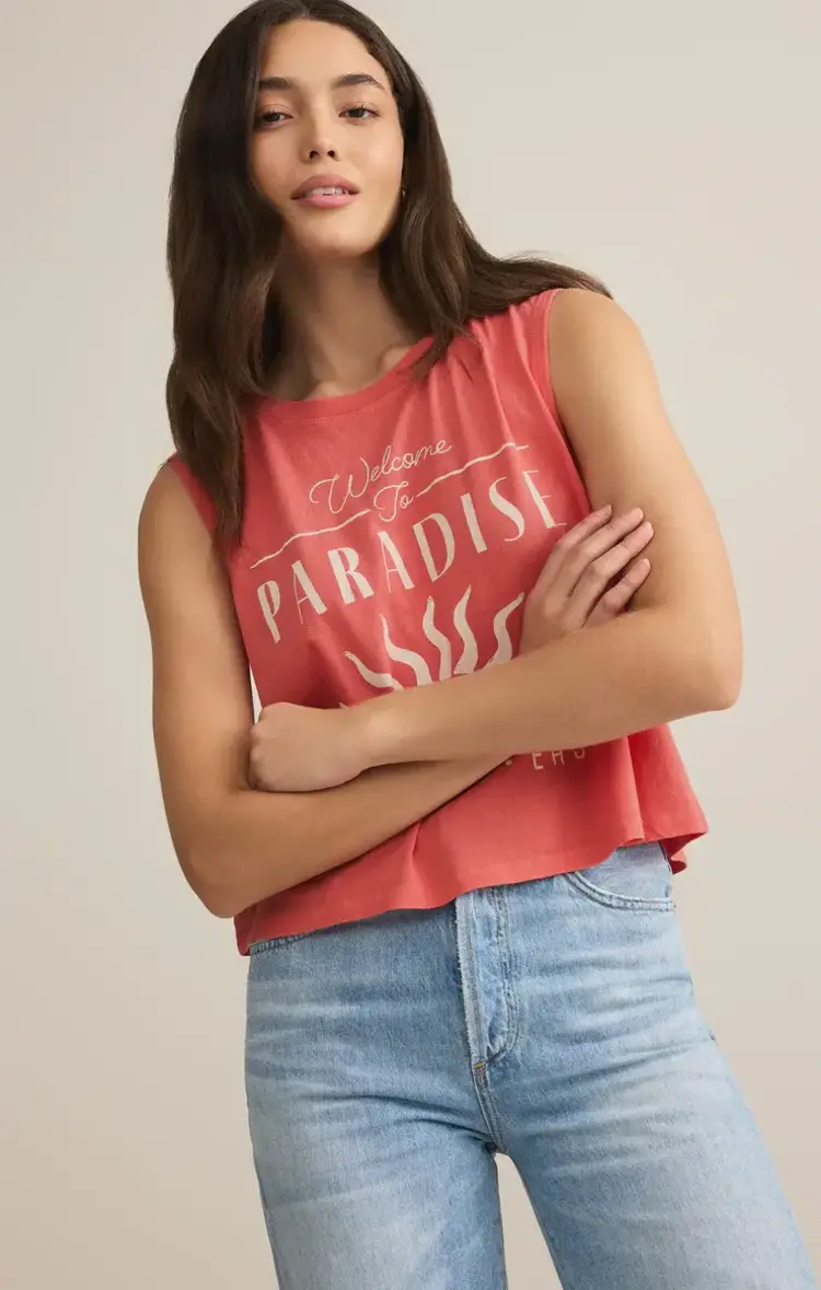 ZSupply Paradise La Mer Tank Sunset Pink