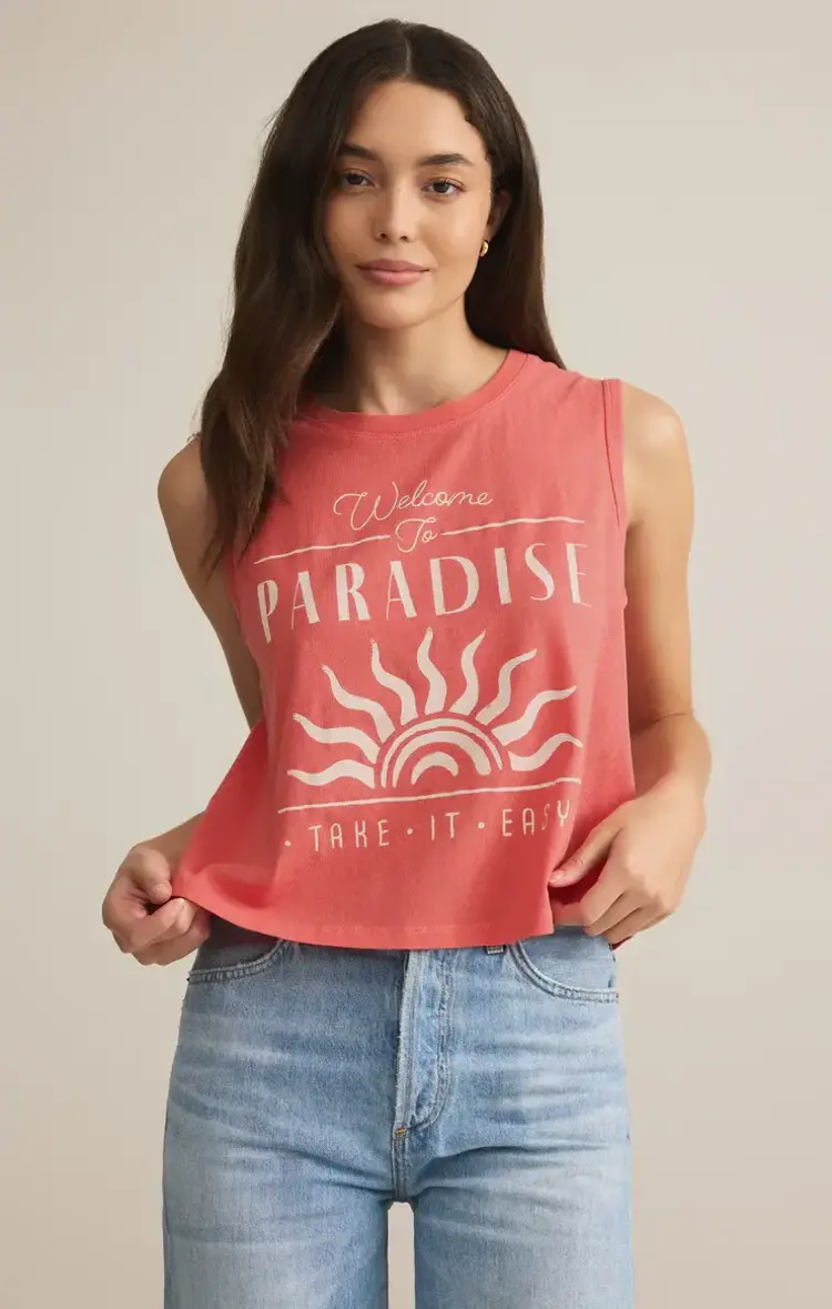 ZSupply Paradise La Mer Tank Sunset Pink