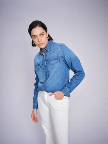 Mos Mosh MMElvira Nalin Shirt Blue