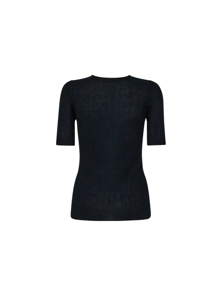 Mos Mosh MMBouch Rib SS Knit Salute Navy