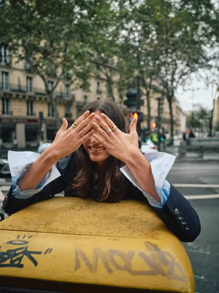 Mos Mosh MMAnine Lea Blazer Salute Navy