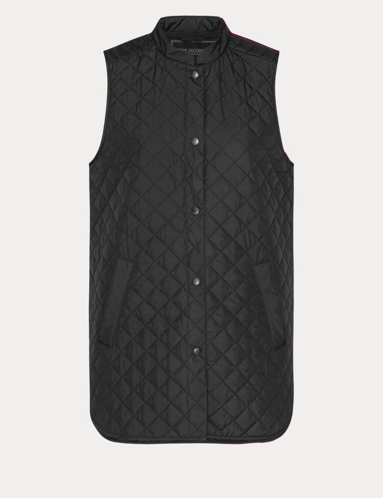 Ilse Jacobsen Short Quilted Vest Black