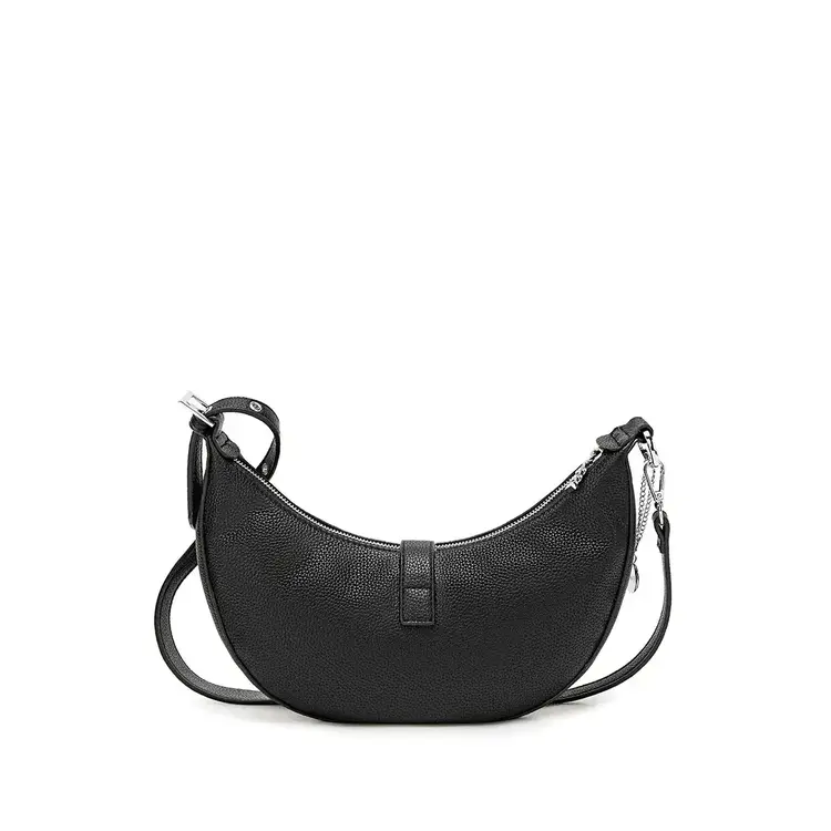 Pixie Mood Macy Shoulder Bag Black Pebbled