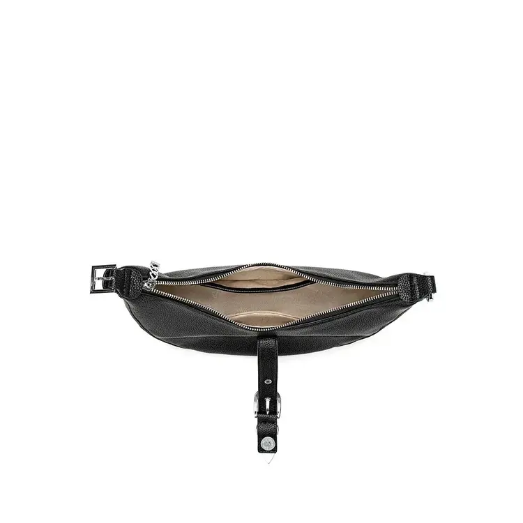 Pixie Mood Macy Shoulder Bag Black Pebbled