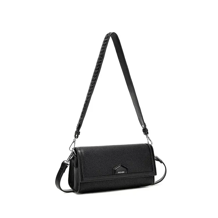 Pixie Mood KRISTA Shoulder Bag Black Pebbled