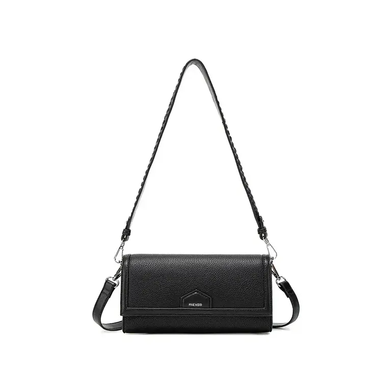 Pixie Mood KRISTA Shoulder Bag Black Pebbled