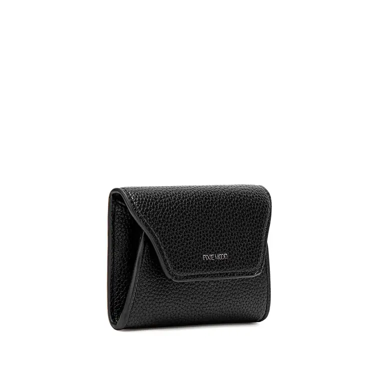 Pixie Mood MAVIS Mini Wallet Black Pebbled