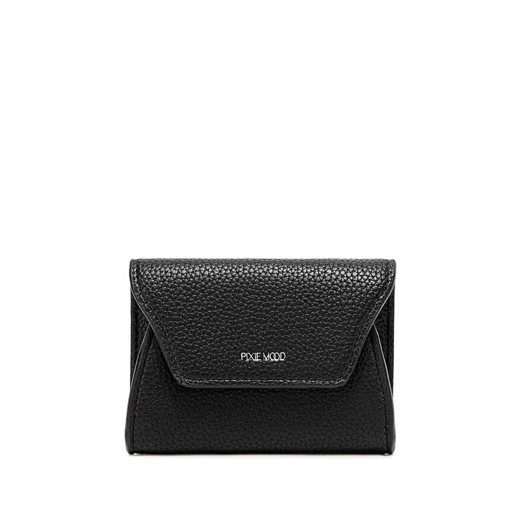 Pixie Mood MAVIS Mini Wallet Black Pebbled