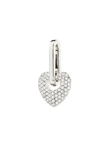Pilgrim Jewellery CHARM Crystal Heart Pendant Silver
