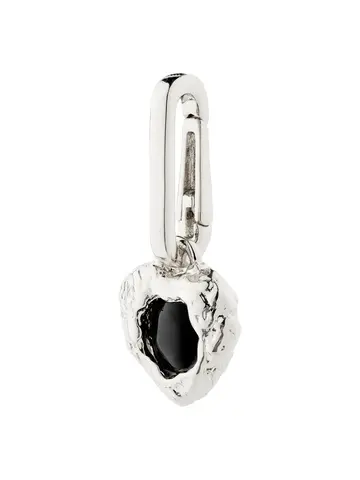 Pilgrim Jewellery CHARM Black Agate Pendant Silver