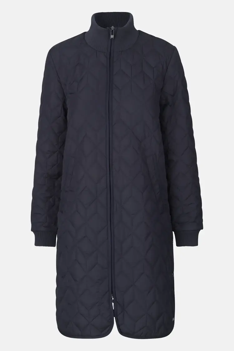 Ilse Jacobsen Padded Quilted Coat Dark Indigo