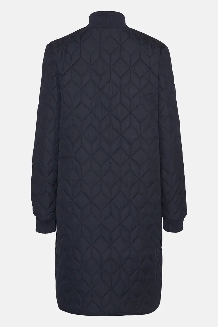 Ilse Jacobsen Padded Quilted Coat Dark Indigo
