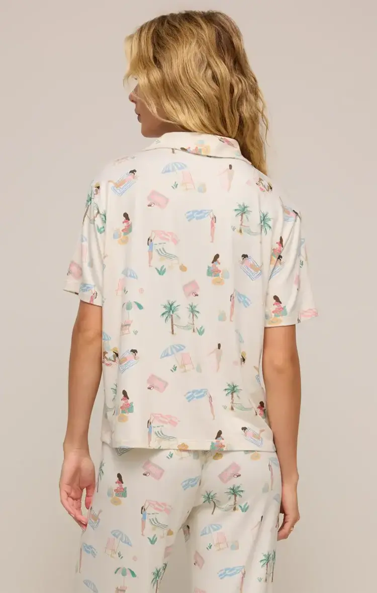 ZSupply Beach Days PJ Top Bone