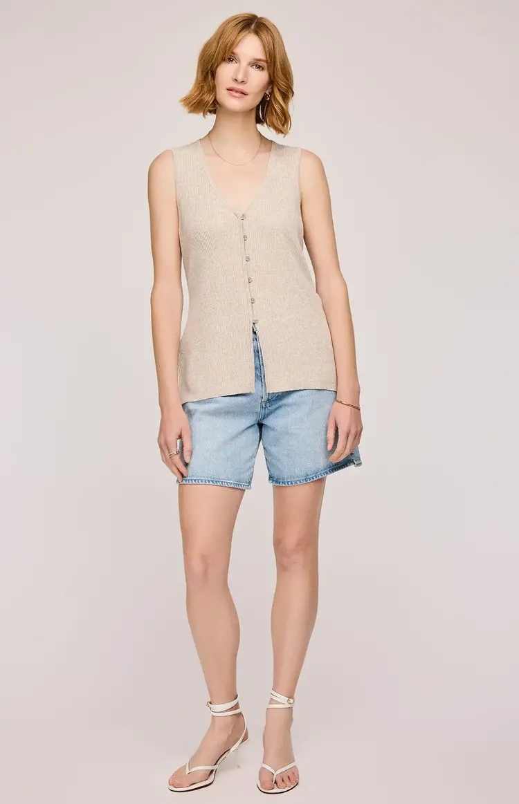 Gentle Fawn Miles Knit Tank Heather Oat