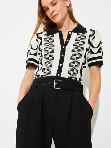 Suncoo Gabera Knit Top Noir