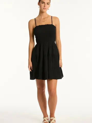 Sunset Short Bandeau Dress Black