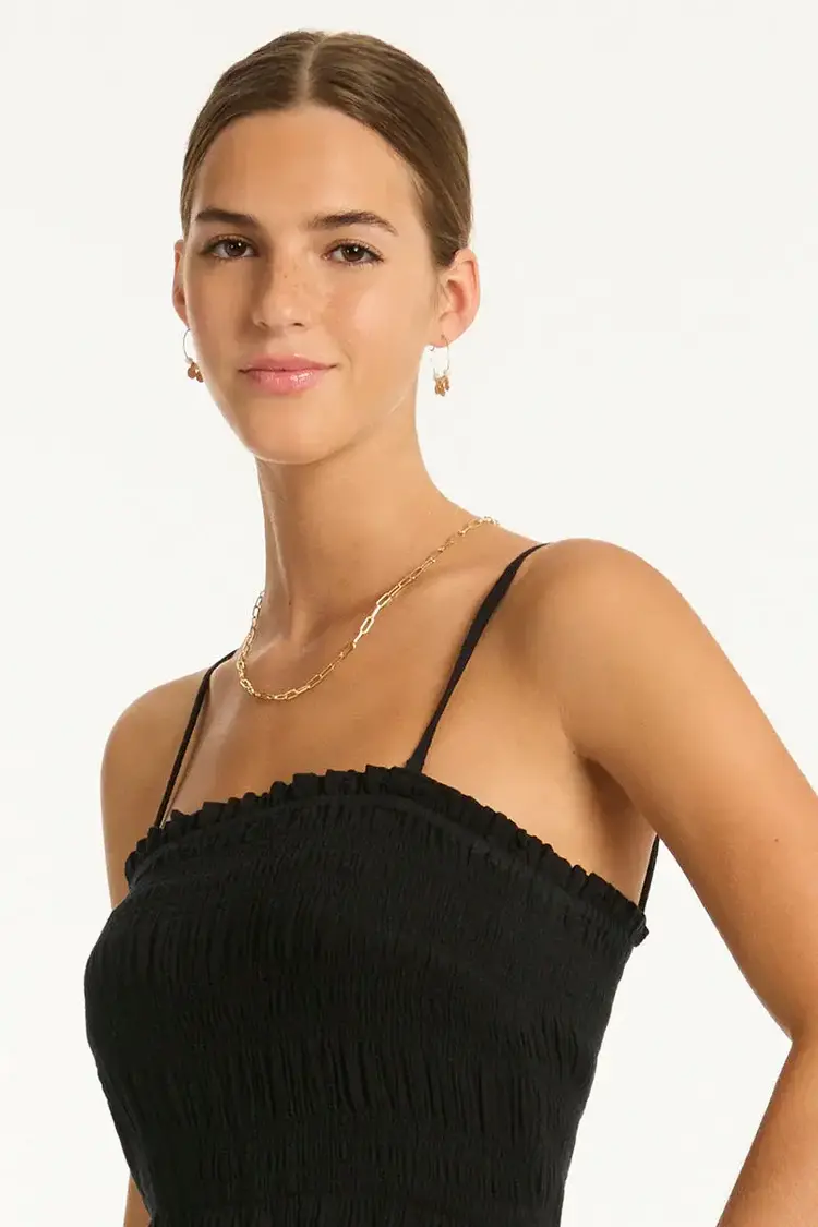 Sunset Short Bandeau Dress Black