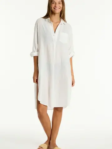 Stella Salt Long Cover Up White