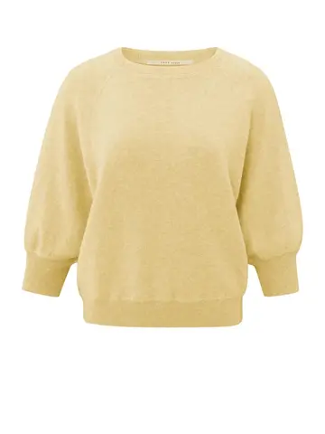 Yaya Soft Sweater w/Raglan Sleeves Moonstone Yellow