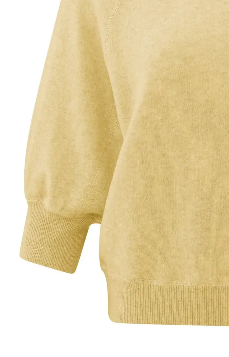 Yaya Soft Sweater w/Raglan Sleeves Moonstone Yellow