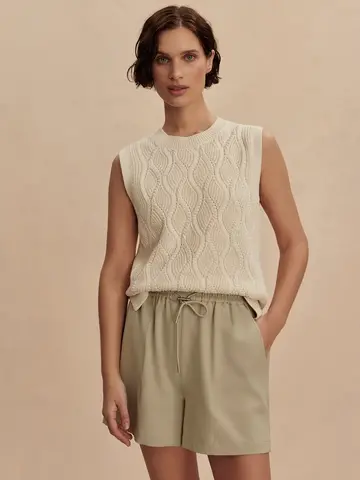 Varley Teller Longline Knit Tank Birch