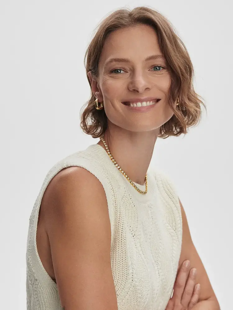 Varley Teller Longline Knit Tank Birch