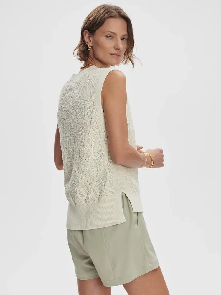 Varley Teller Longline Knit Tank Birch