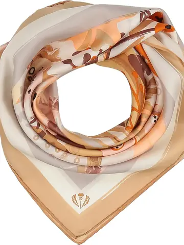 Floral Explosion Silk Scarf Powder Rose