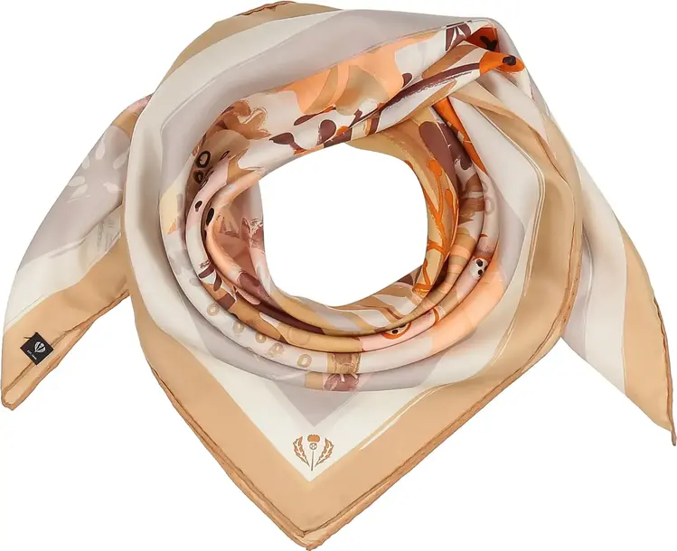 Floral Explosion Silk Scarf Powder Rose