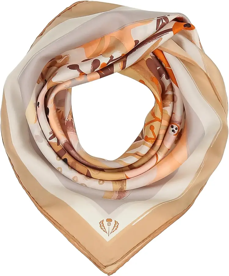 Floral Explosion Silk Scarf Powder Rose