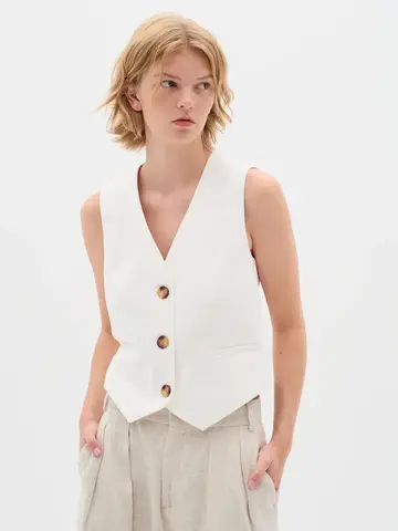 InWear Zella Waistcoat Whisper White
