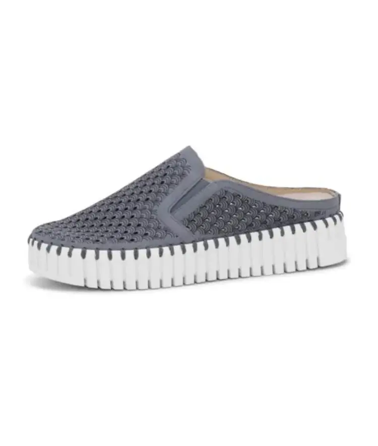 Ilse Jacobsen TULIP Slide Grey/Blue/White Tulip