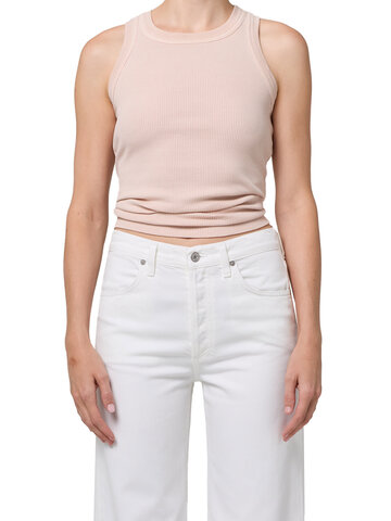 Citizens of Humanity ISABEL Ribbed Tank Muted Rose