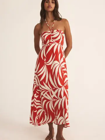 ZSupply ELODI Vacances Midi Dress Cabana Red