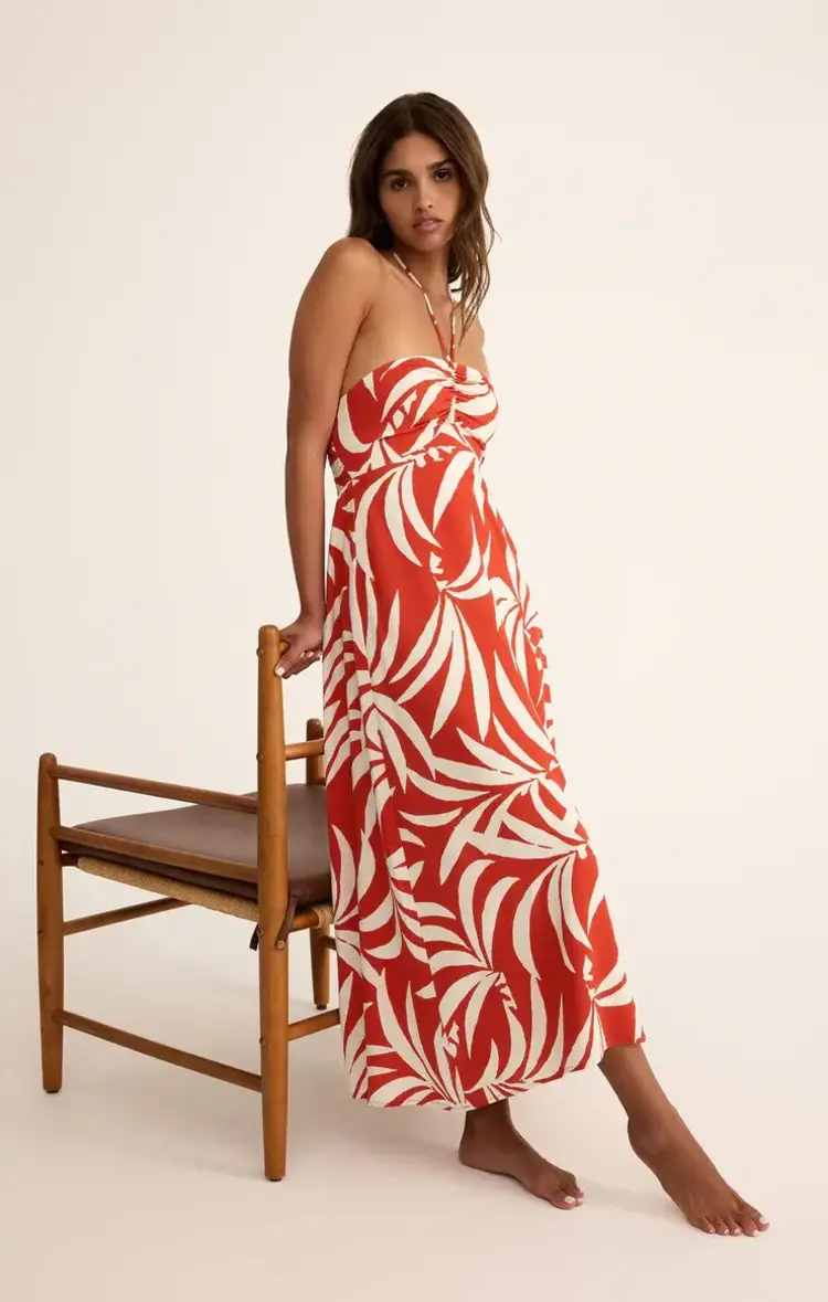 ZSupply ELODI Vacances Midi Dress Cabana Red