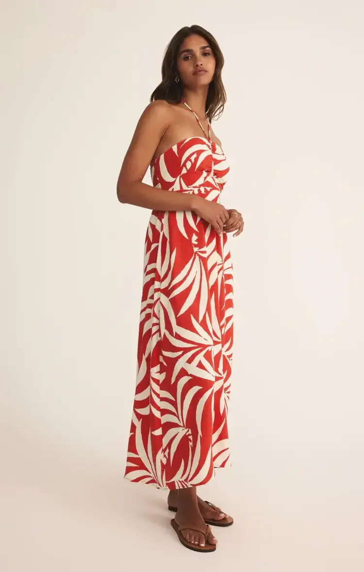 ZSupply ELODI Vacances Midi Dress Cabana Red