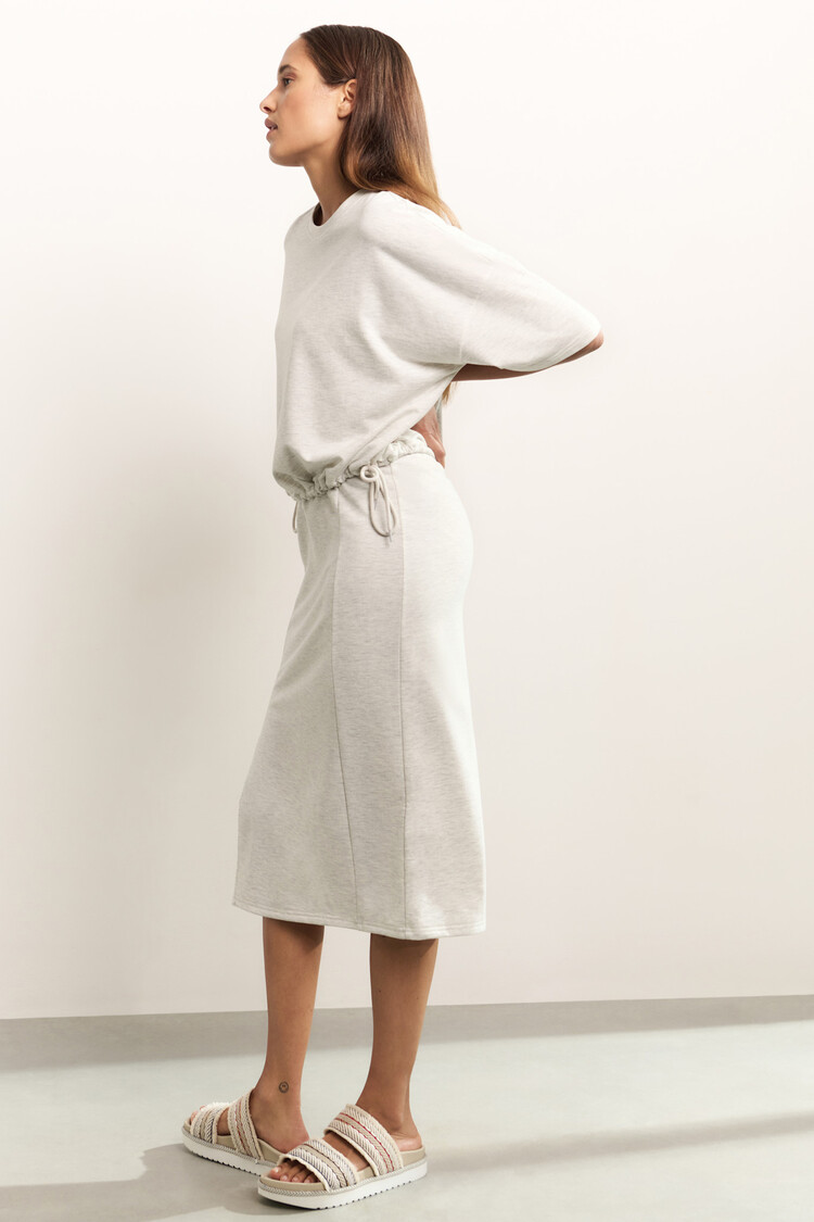 Yaya Sweat Skirt Grey Melange