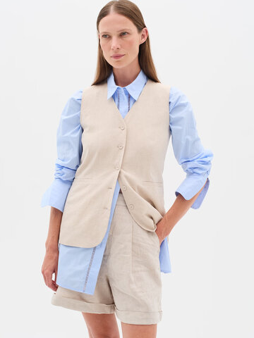 InWear Farida Waistcoat Haze Melange