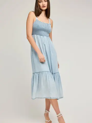 Gentle Fawn Nova Midi Dress Light Blue
