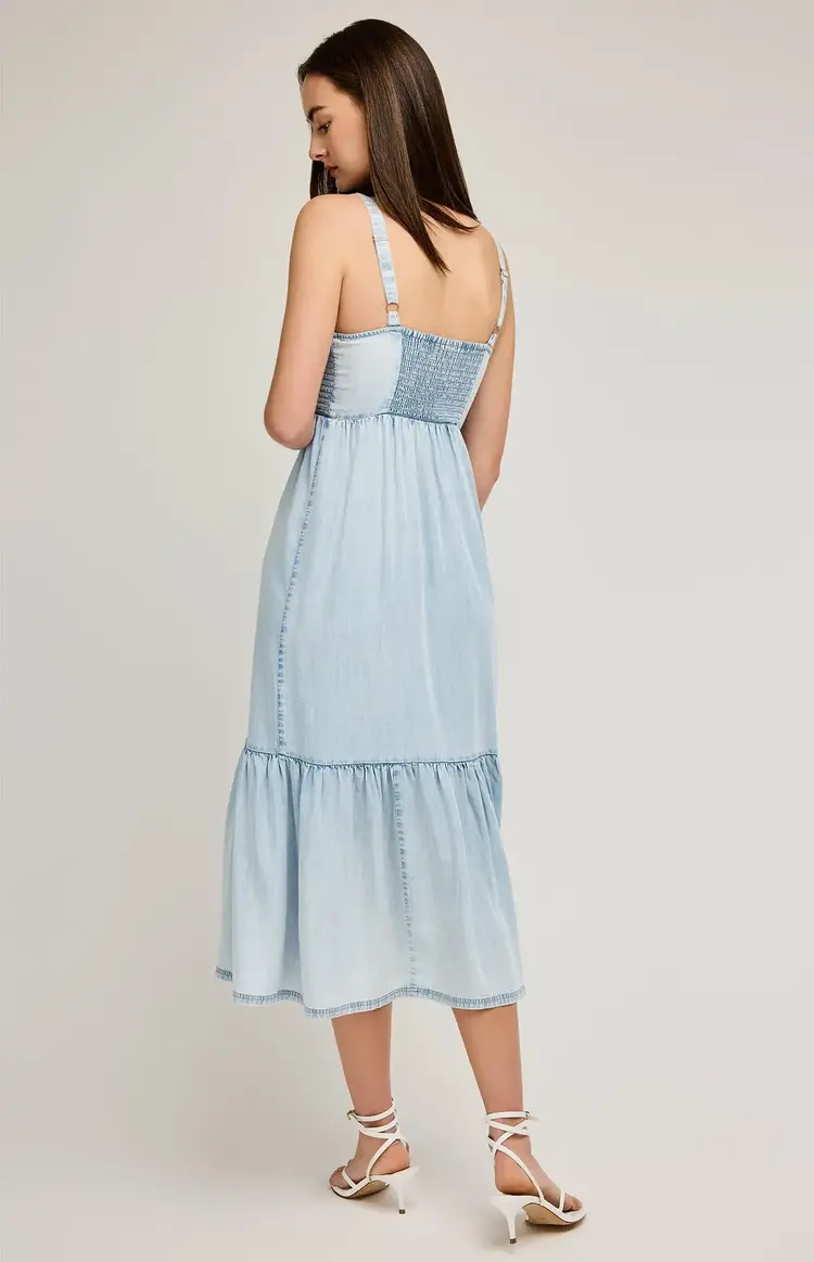 Gentle Fawn Nova Midi Dress Light Blue