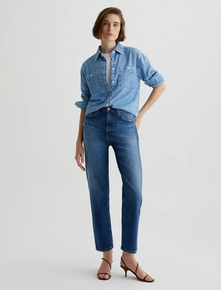 AG Denim Rian HR Straight - 14 YR Stereo