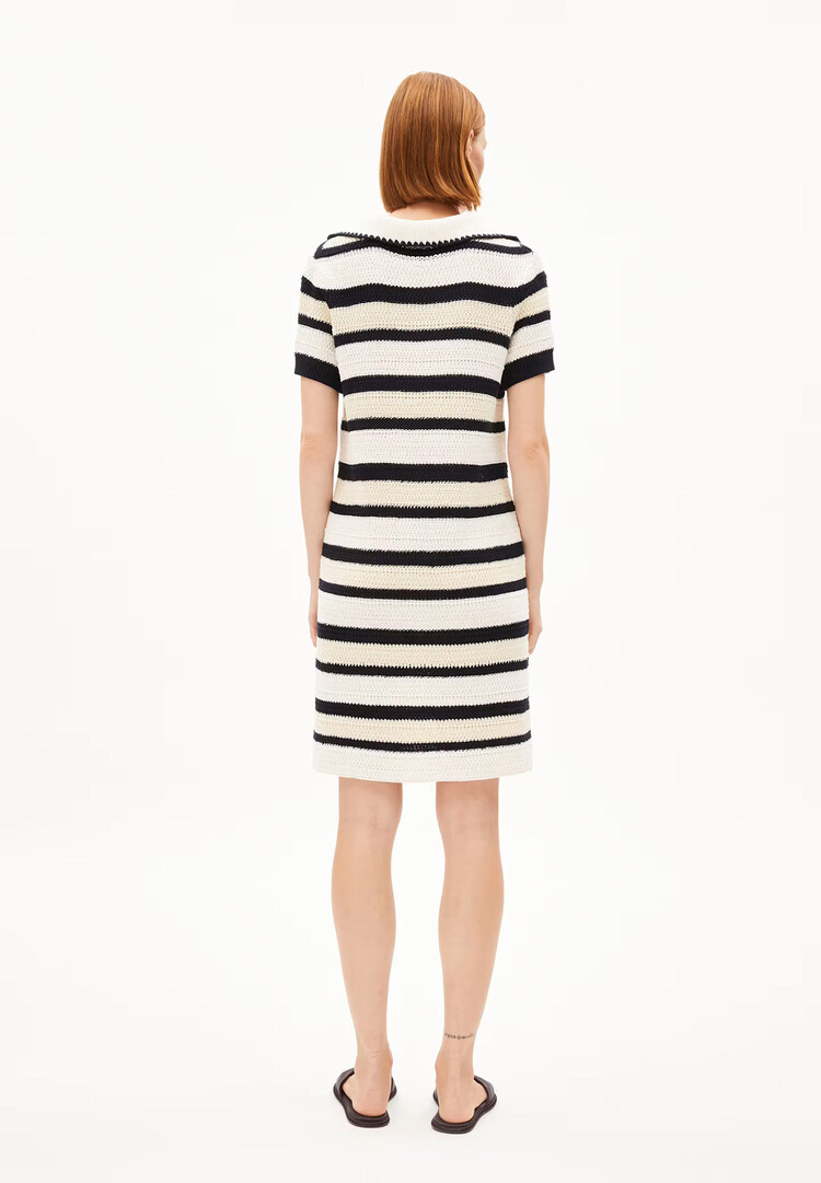 Armed Angels PAOLINAA Crochet Dress Raw White/Nightsky