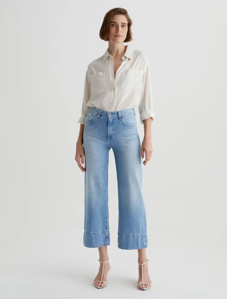 AG Denim Saige Wide Leg Crop - Dana Point
