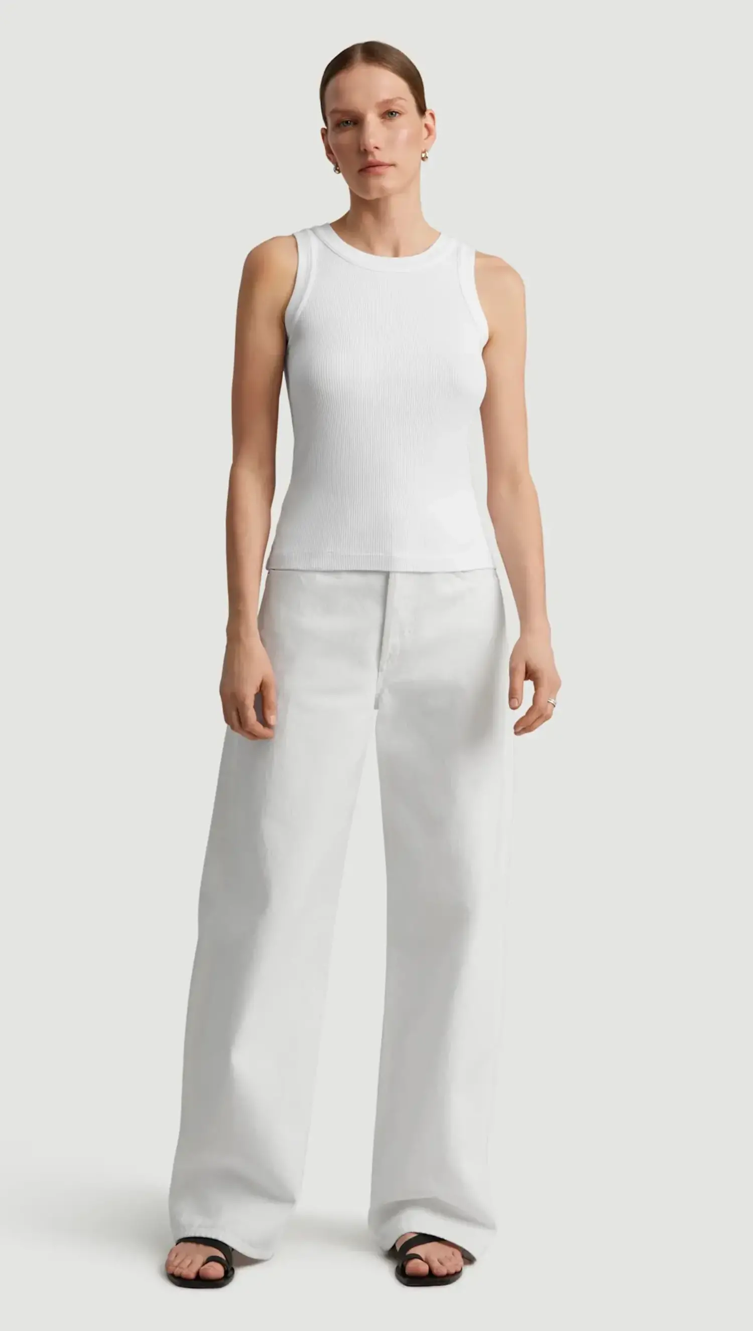 Citizens of Humanity | ISABEL Rib Tank White - Tryst Boutique