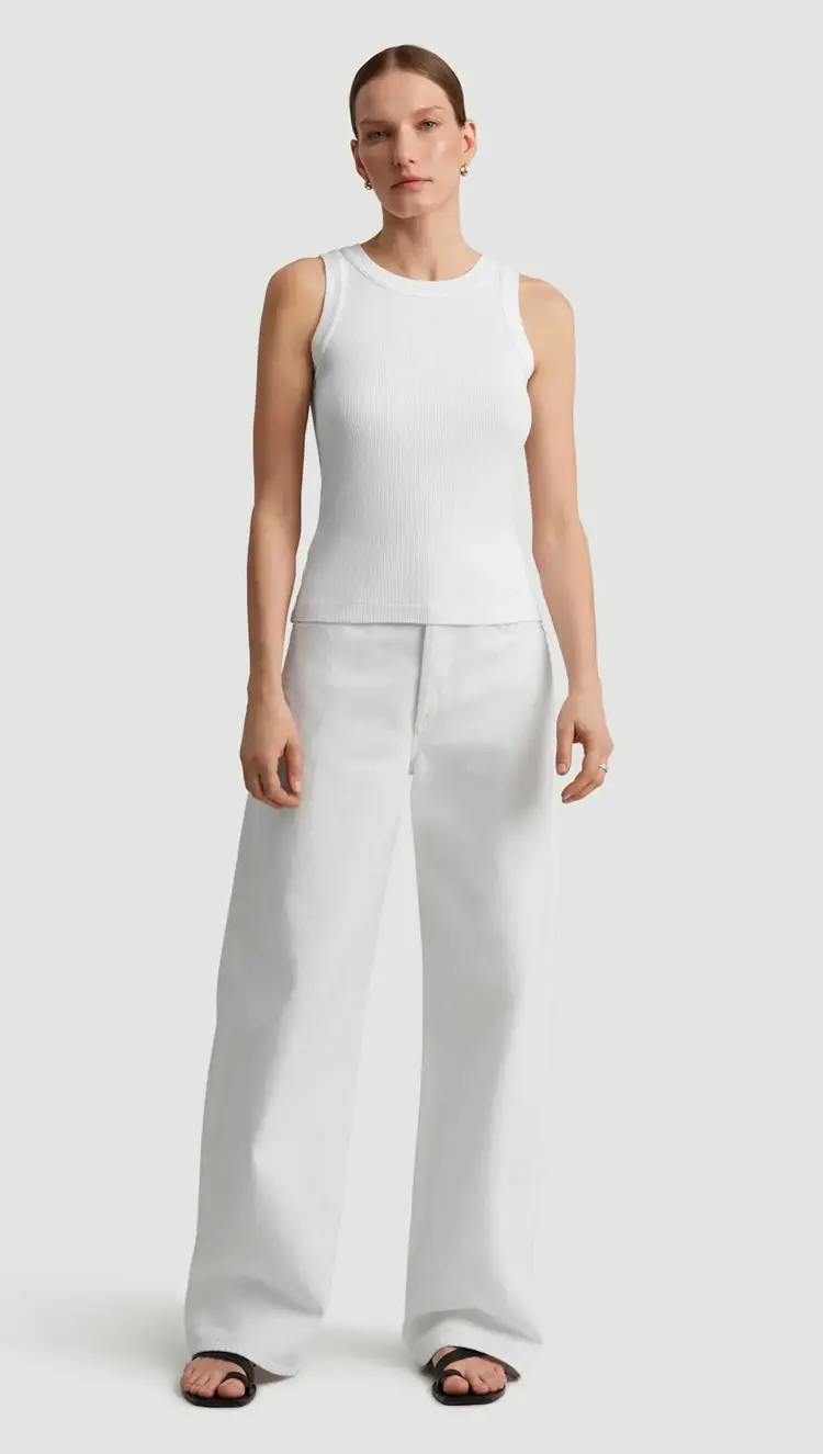 Citizens of Humanity ISABEL Rib Tank White