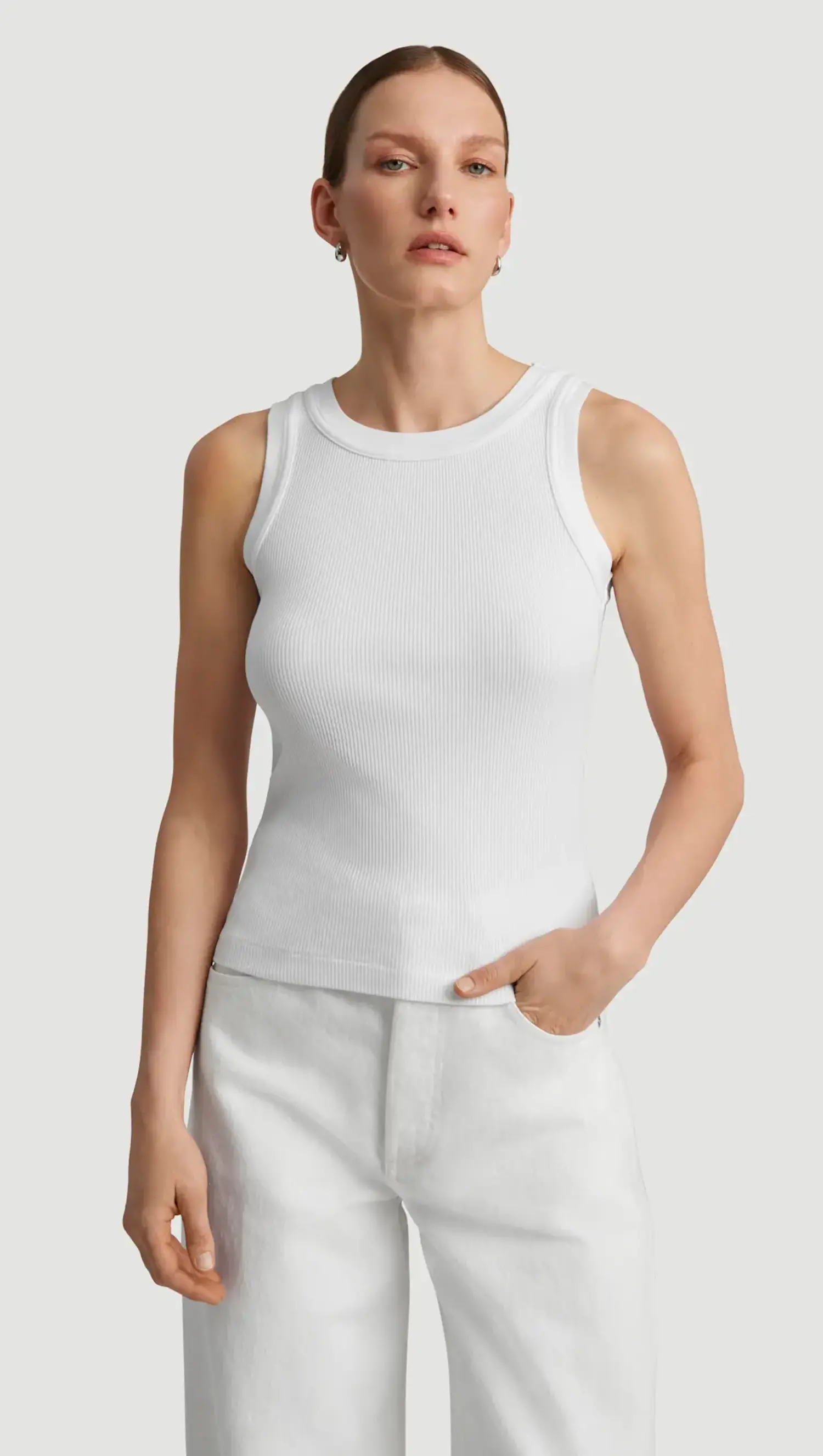 Citizens of Humanity | ISABEL Rib Tank White - Tryst Boutique