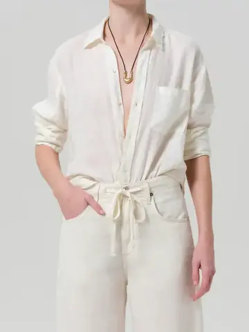 Citizens of Humanity KAYLA Shrunken Vanilla Cream