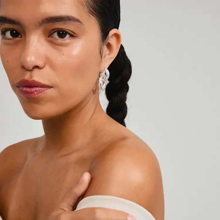 Pilgrim Jewellery AGNI Earrings Silver