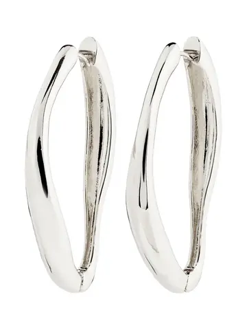 Pilgrim Jewellery DUNE Hoop Earrings Silver