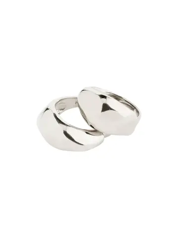Pilgrim Jewellery DUNE 2 in 1 Ring Sets Silver